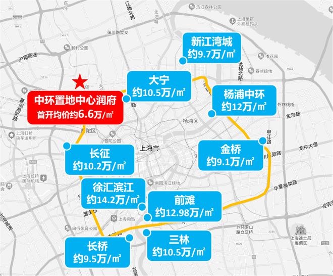 j9com九游会宝山中环置地中心润府官方售楼处发布：中环旁南大TOD(图14)